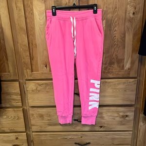Pink size small sweat pant joggers.